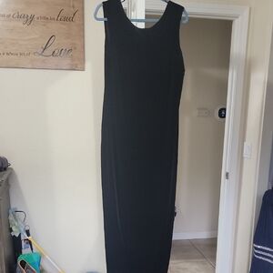 Elegant Black Sleeveless Maxi Dress